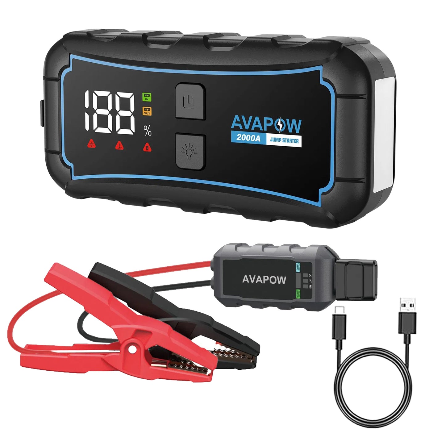 Robot de pornire auto AVAPOW - E5 JUMP STARTER