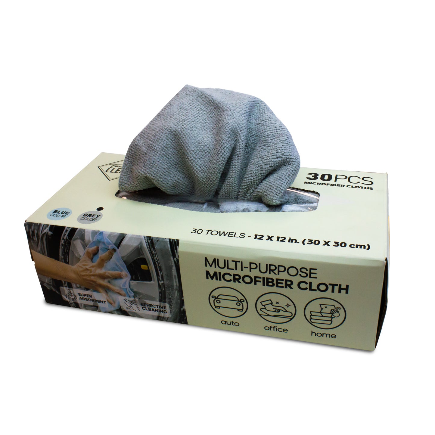 Lavete microfibra reutilizabile la cutie - 30 bucati