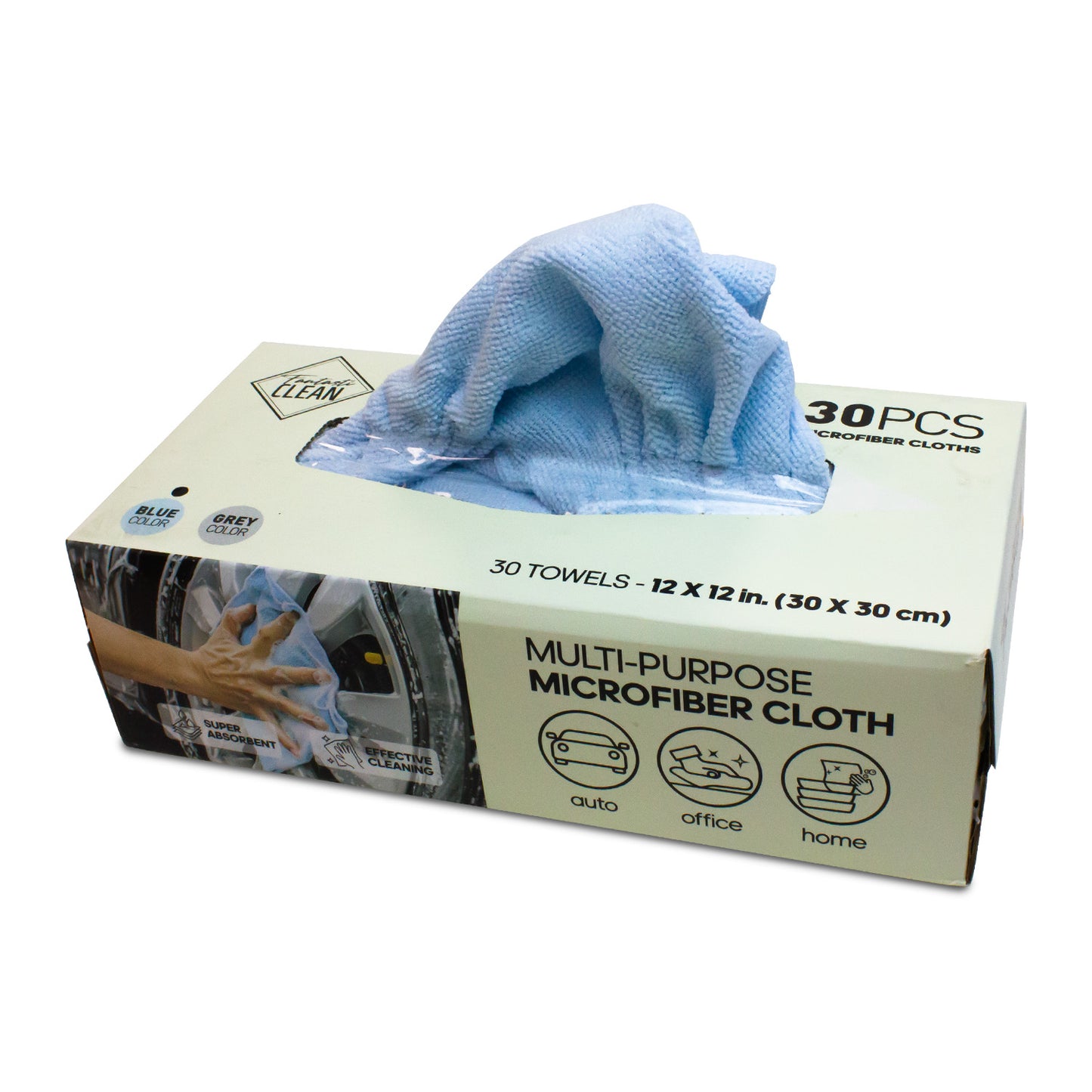 Lavete microfibra reutilizabile la cutie - 30 bucati