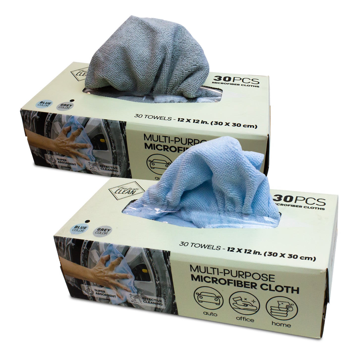 Lavete microfibra reutilizabile la cutie - 30 bucati