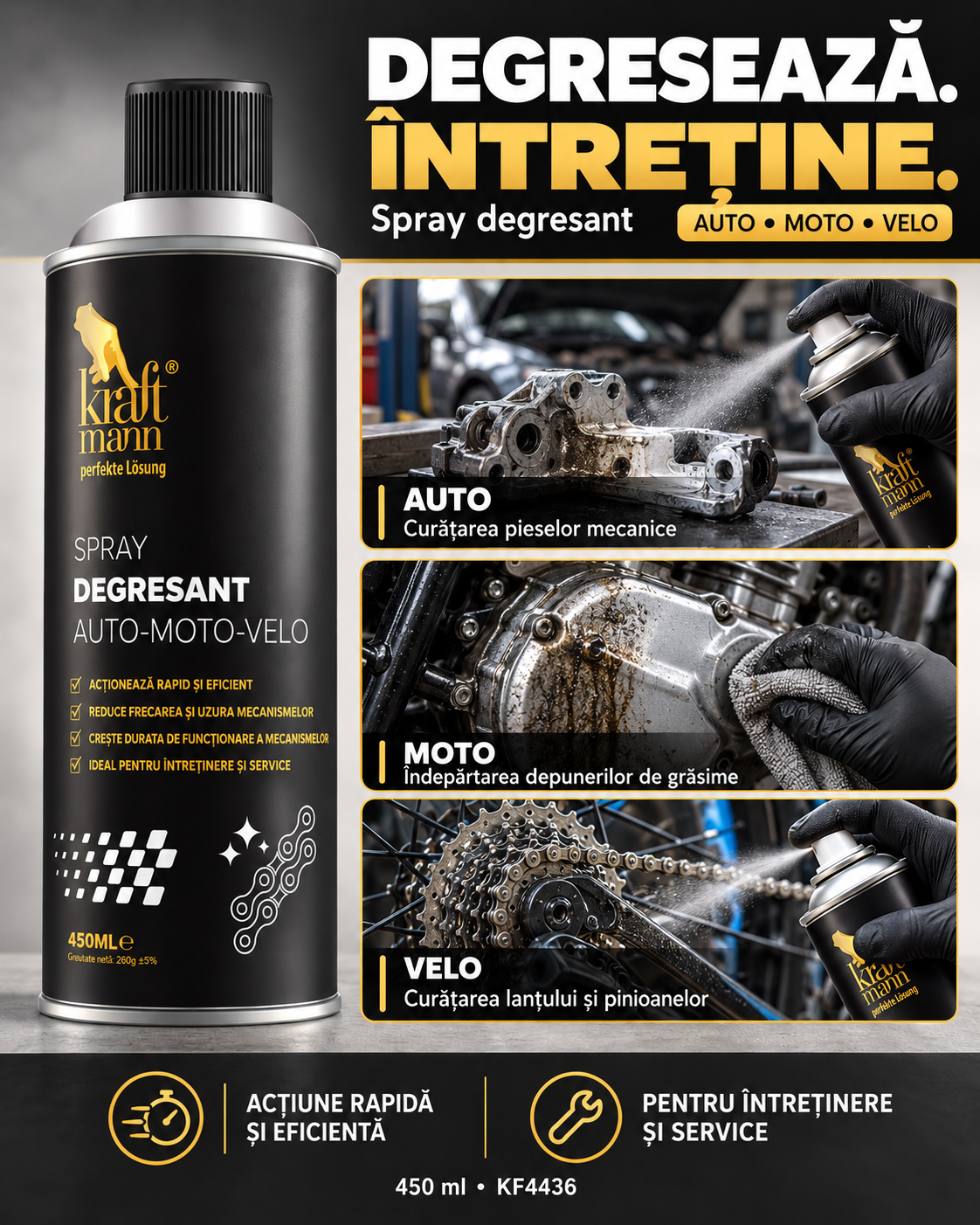Spray degresant auto - moto - velo