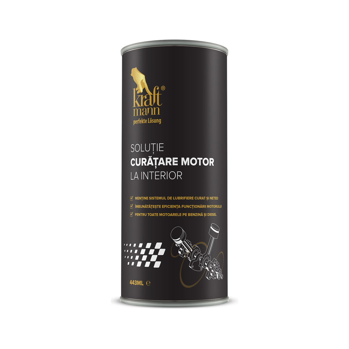 Solutie curatare motor la interior Kraftmann, 443 ml