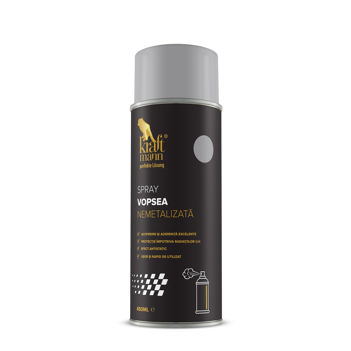 Spray vopsea nemetalizata - gri Toyota, 450ml