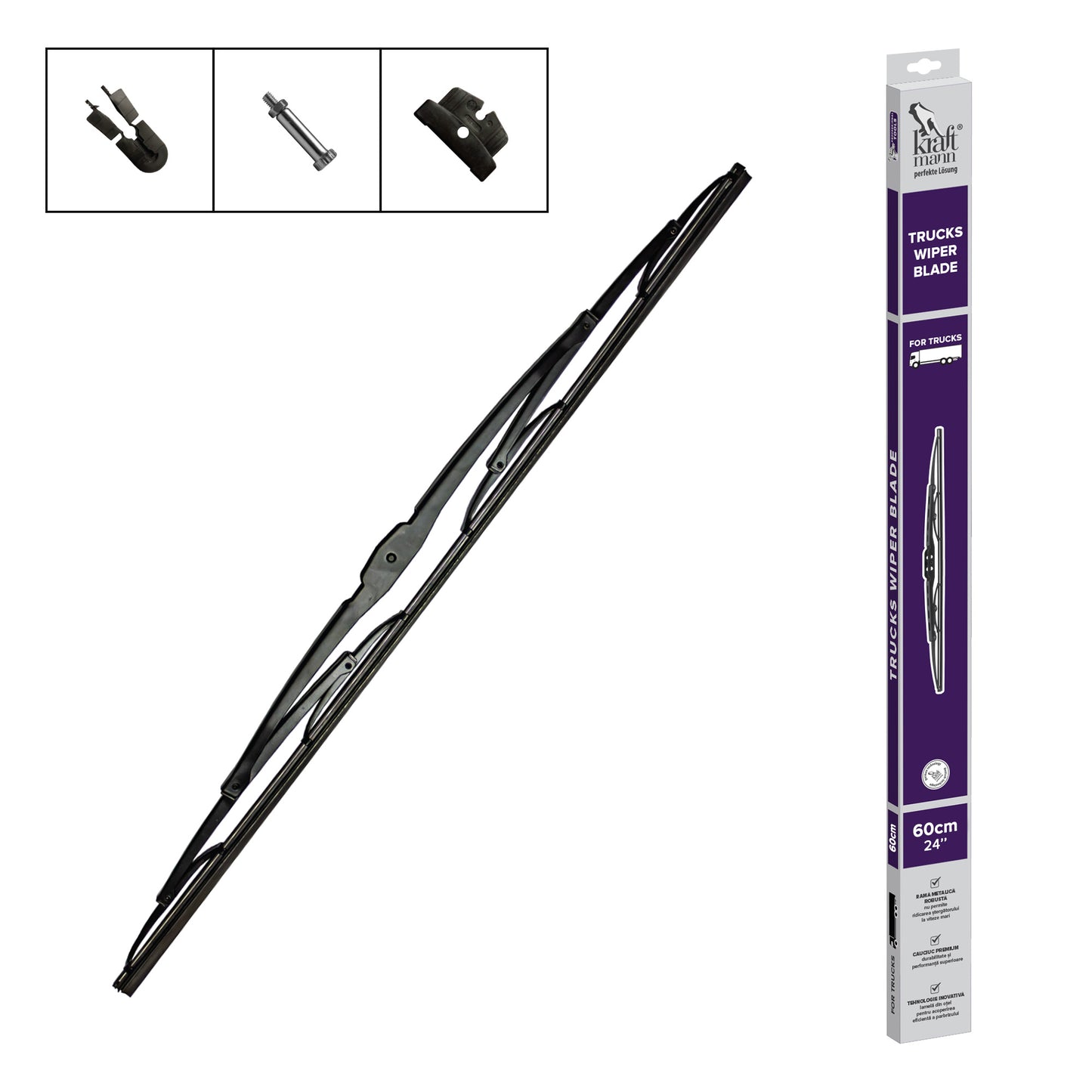Stergator camion metalic Kraftmann 24" - 60cm Professional Tools