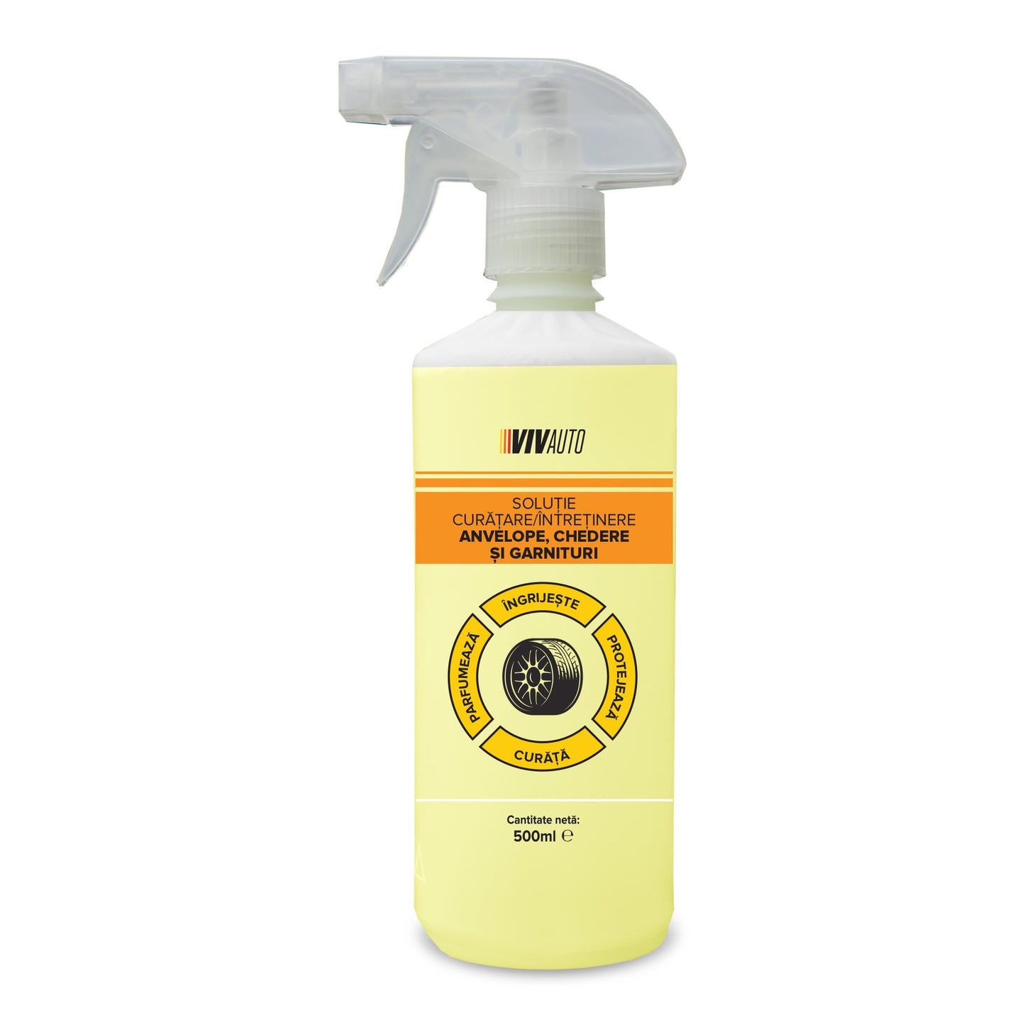 Solutie intretinere anvelope, chedere si garnituri VivAuto, 500ml