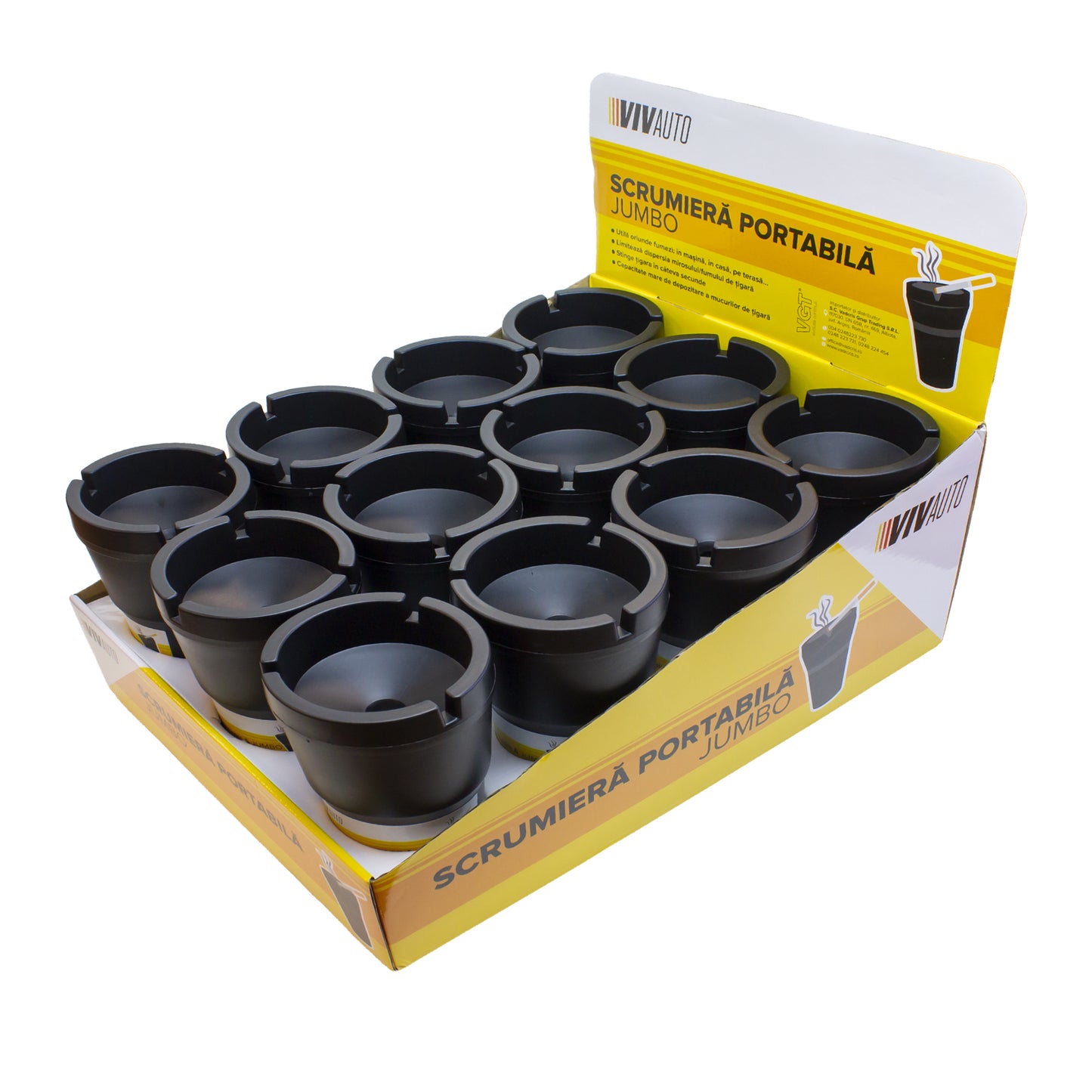 Scrumiera portabila Jumbo - VivAuto