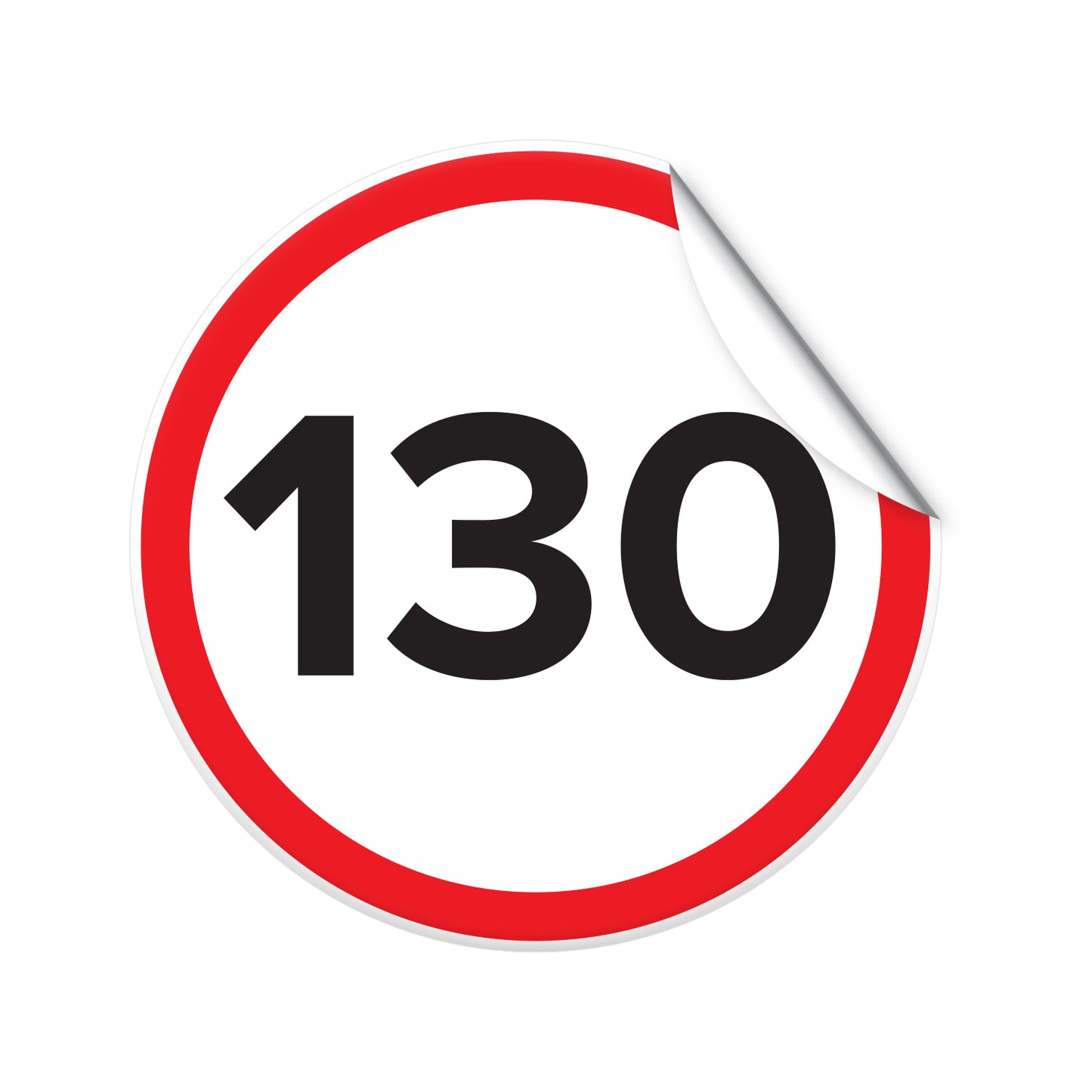 Semne limita viteza autocolante, set 5 bucati