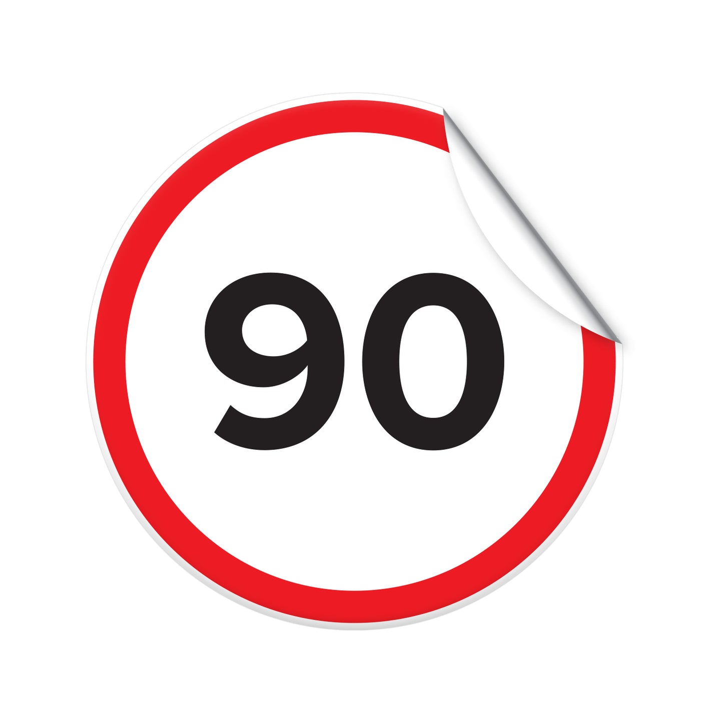Semne limita viteza autocolante, set 5 bucati