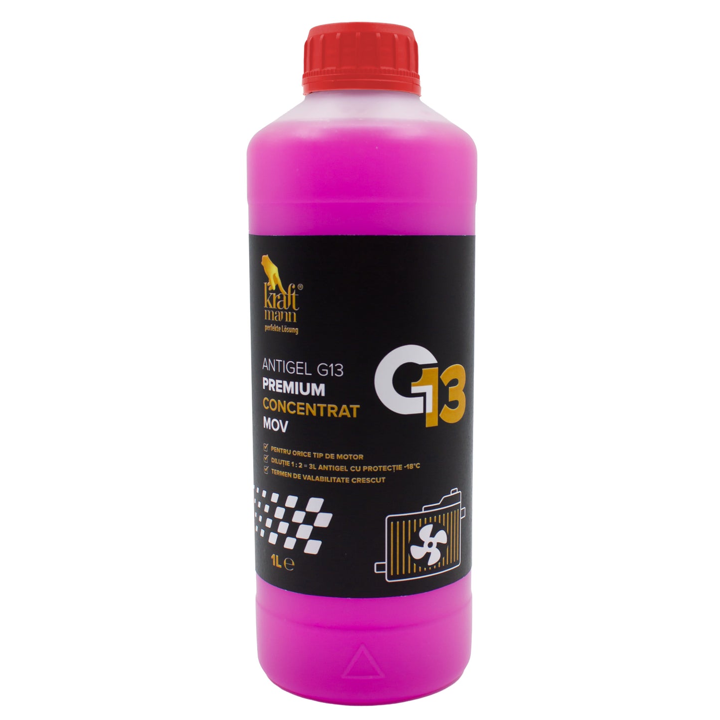 Antigel G13 premium concentrat Kraftmann, mov, 1L