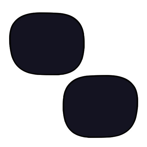 Parasolare statice VivAuto, 36x44cm, negre, set 2 buc.
