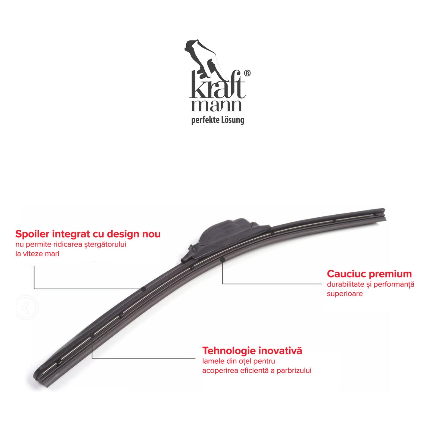 Stergator auto flexibil Kraftmann 20" - 50 cm Full Adaptabil