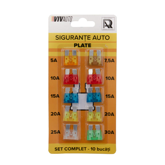 Sigurante auto plate VivAuto, set 10 buc.