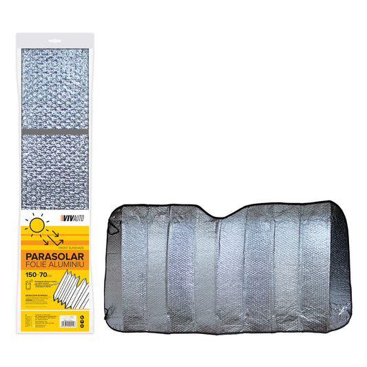 Parasolar VivAuto folie aluminiu, 150x70cm