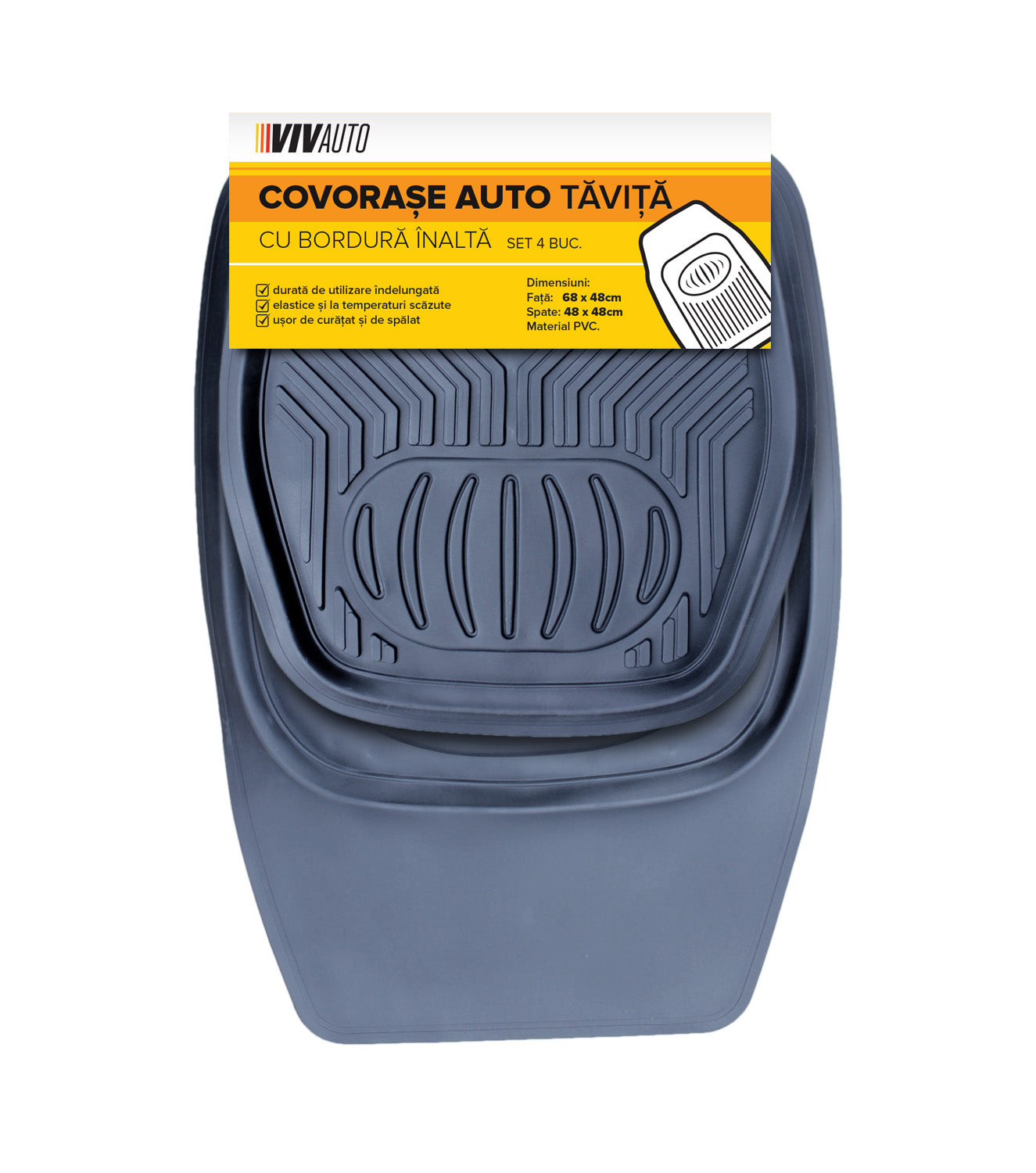 Covorase auto tavita VivAuto, set 4 buc.