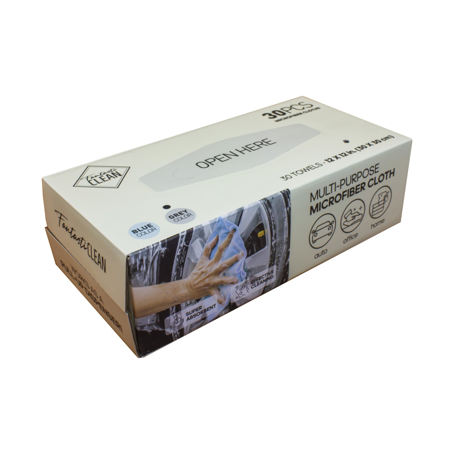 Lavete microfibra reutilizabile la cutie - 30 bucati