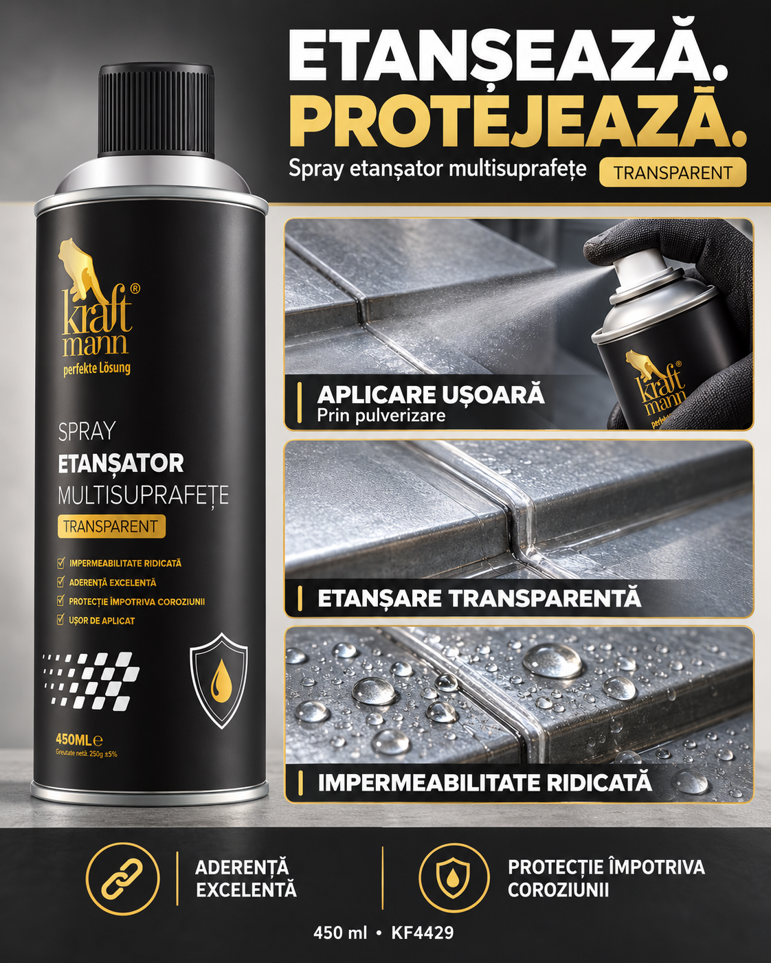 Spray etansator multisuprafete - transparent