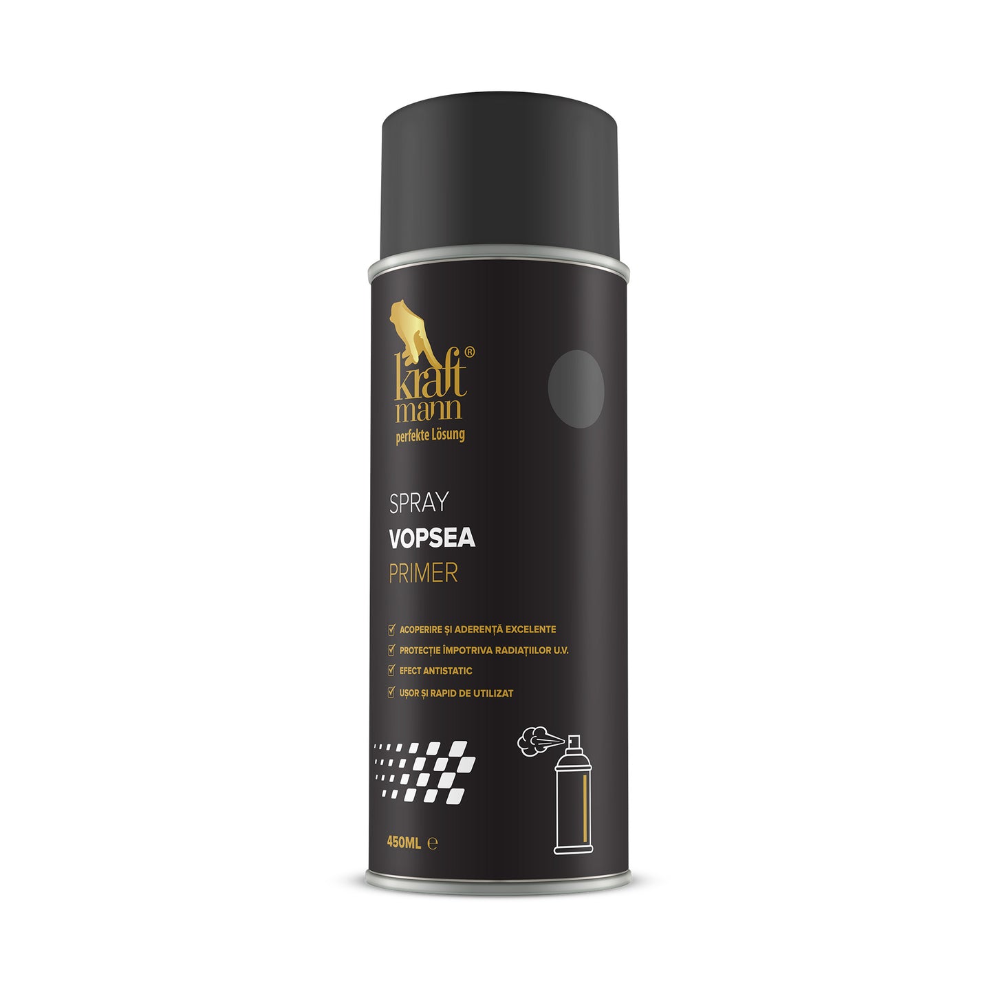 Spray vopsea primer - gri, 450ml