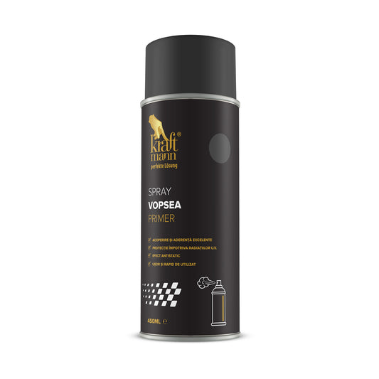 Spray vopsea primer - gri, 450ml