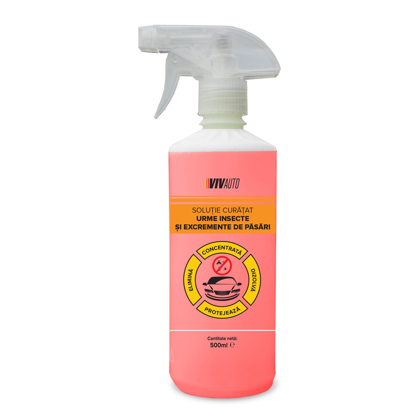 Solutie curatat urme de insecte si excremente de pasari VivAuto, 500ml