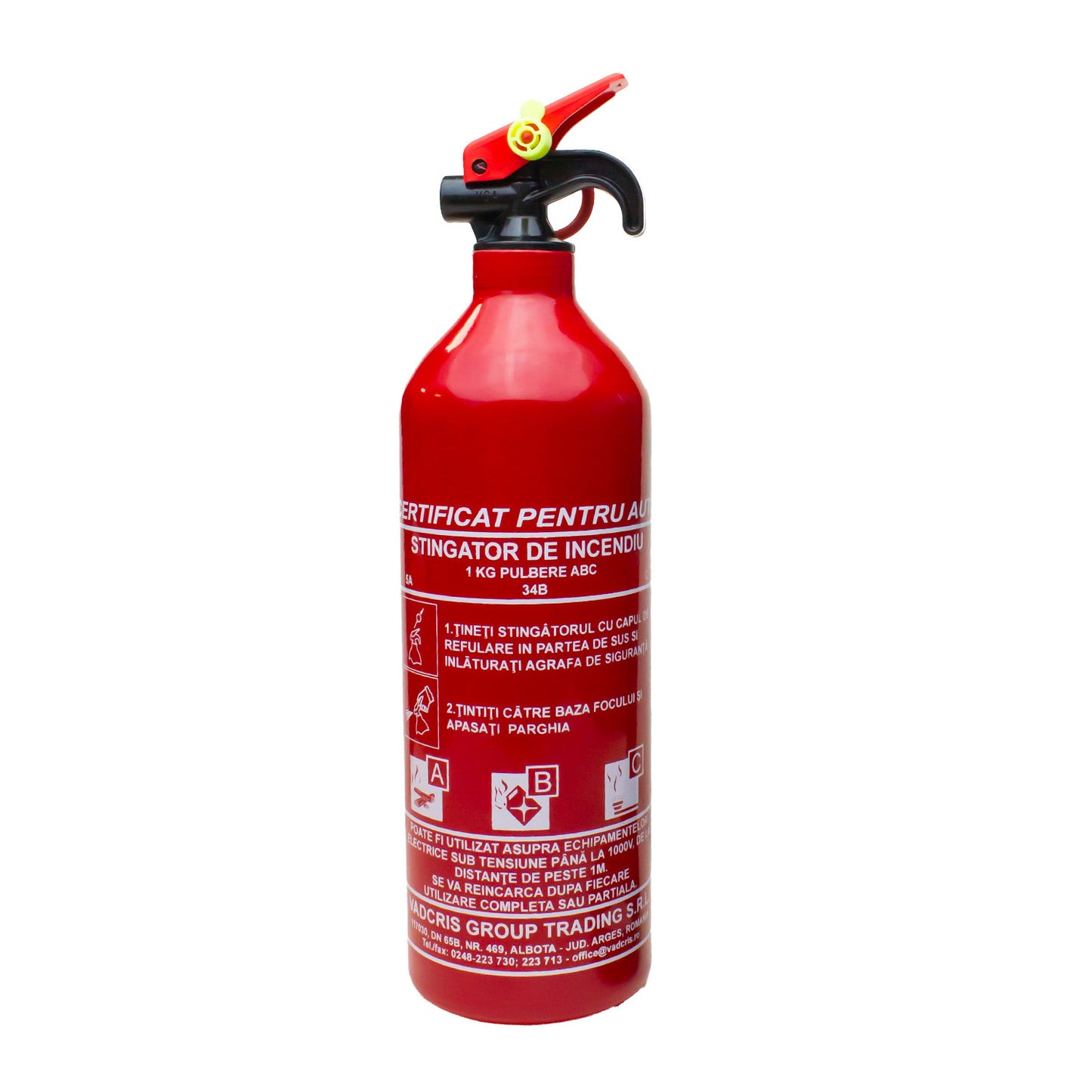 Stingator de incendiu P1 ABC autorizat R.A.R.