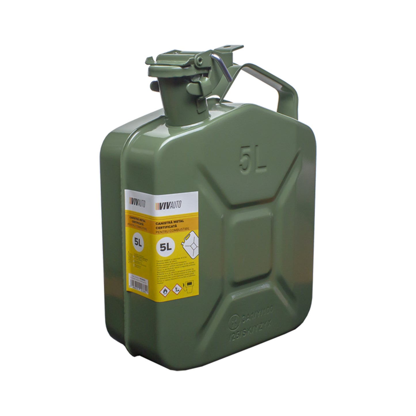 Canistra metal VivAuto certificata pentru combustibil - 5L