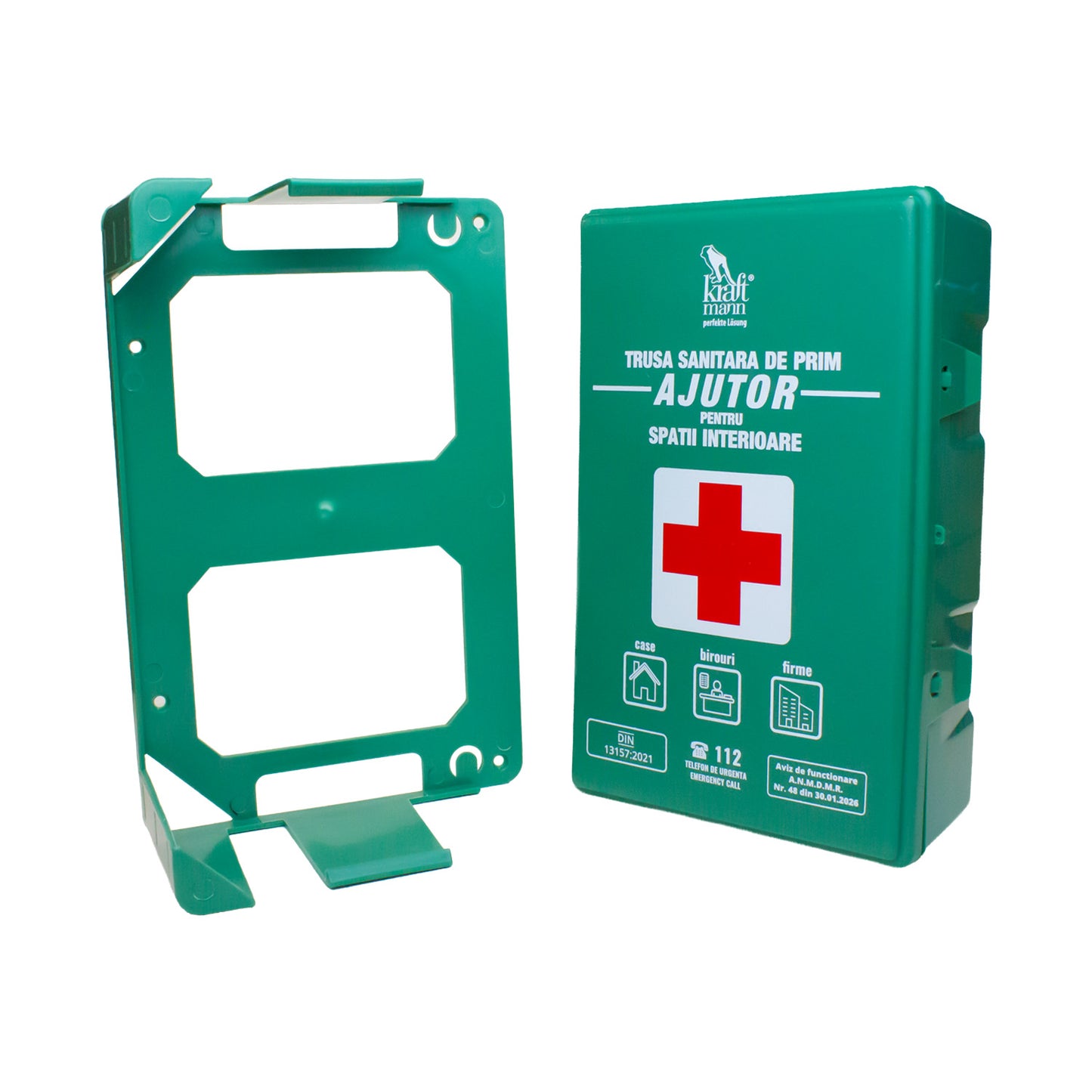 Trusa sanitara de prim ajutor certificata R.A.R. Kraftmann pentru spatii interioare