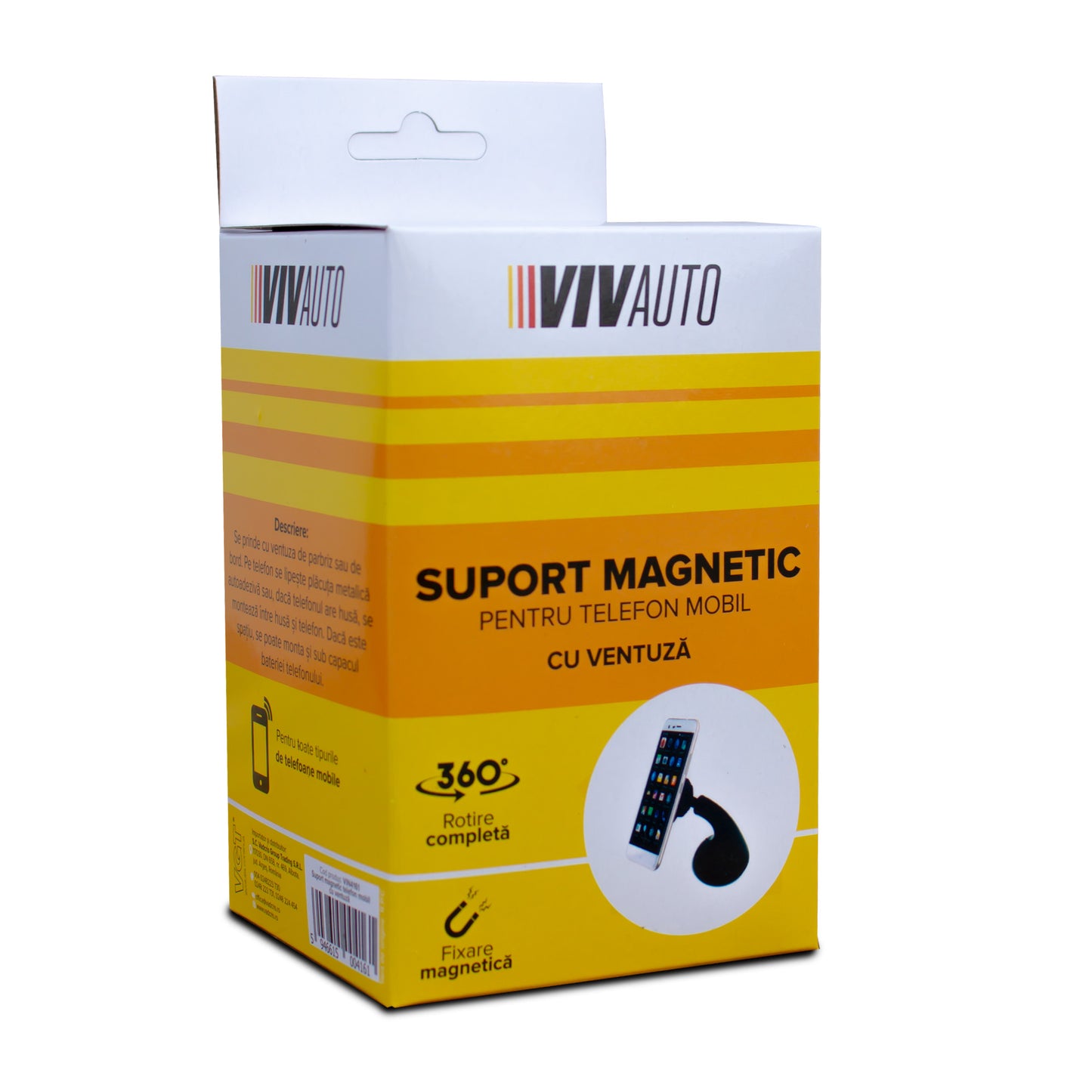 Suport magnetic pentru telefon cu ventuza VivAuto