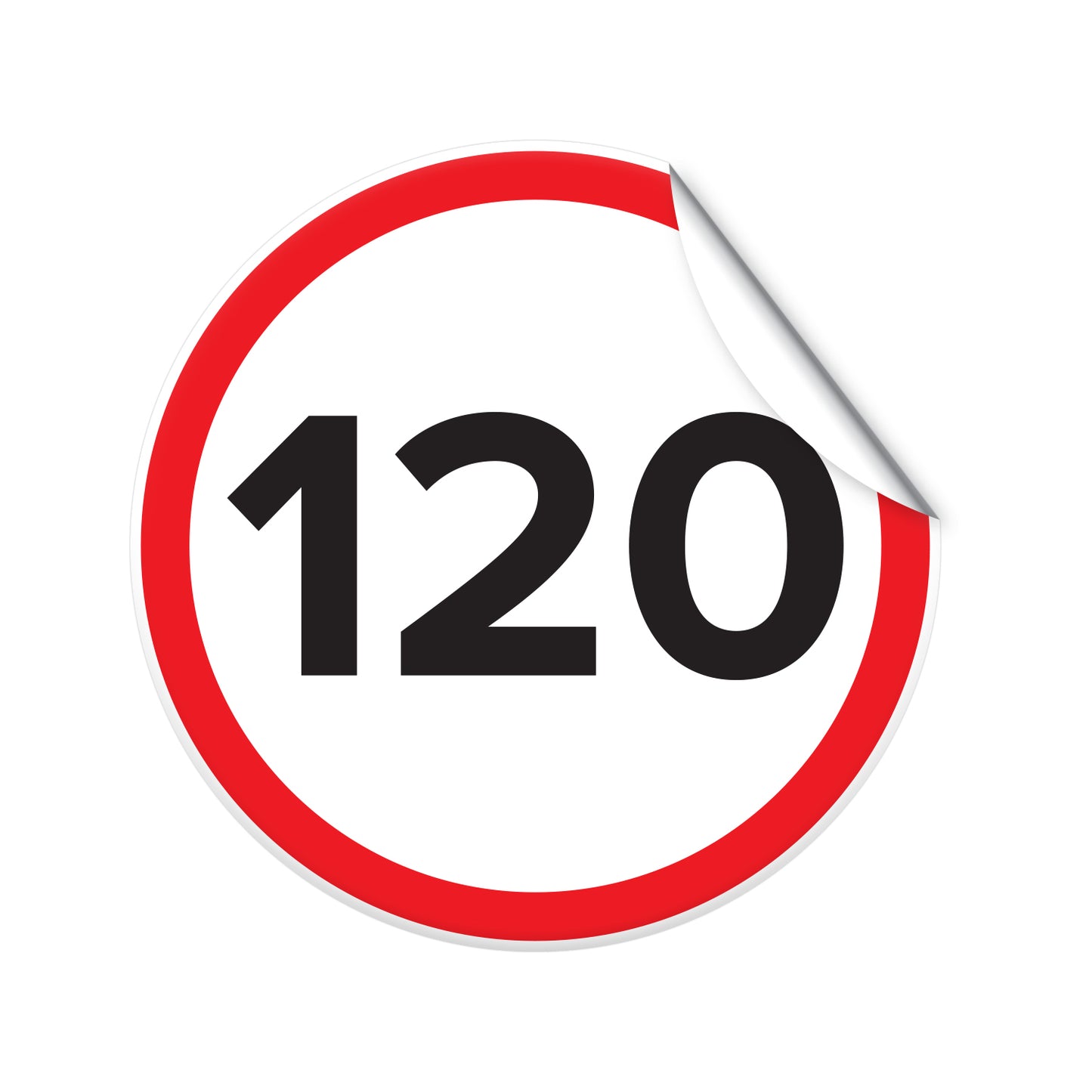 Semne limita viteza autocolante, set 5 bucati