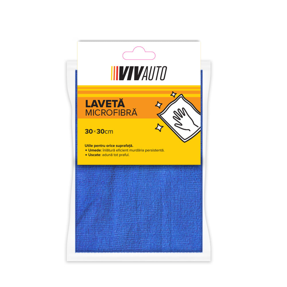 Laveta microfibra VivAuto, 30x30cm