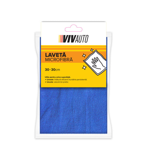 Laveta microfibra VivAuto, 30x30cm