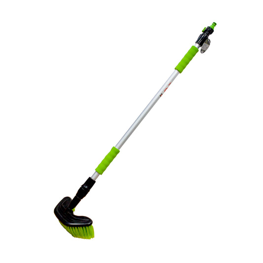 Perie pentru spălat cu mâner telescopic + adaptor furtun