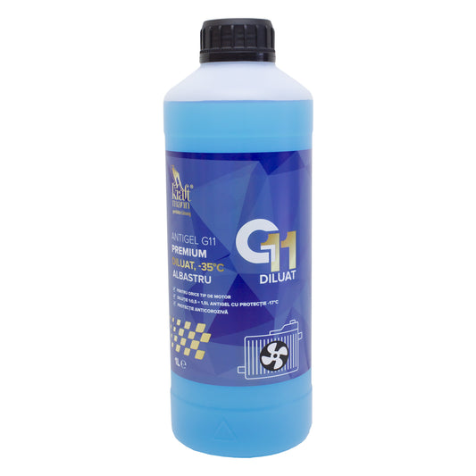 Antigel G11 premium diluat Kraftmann, albastru, -35°C, 1L