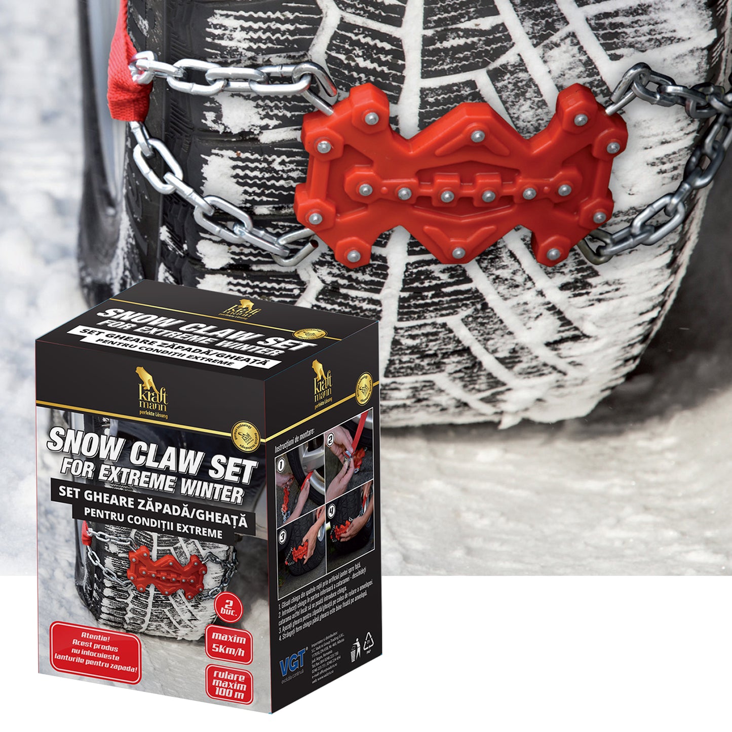 Set gheare zapada/gheata Xtreme Winter